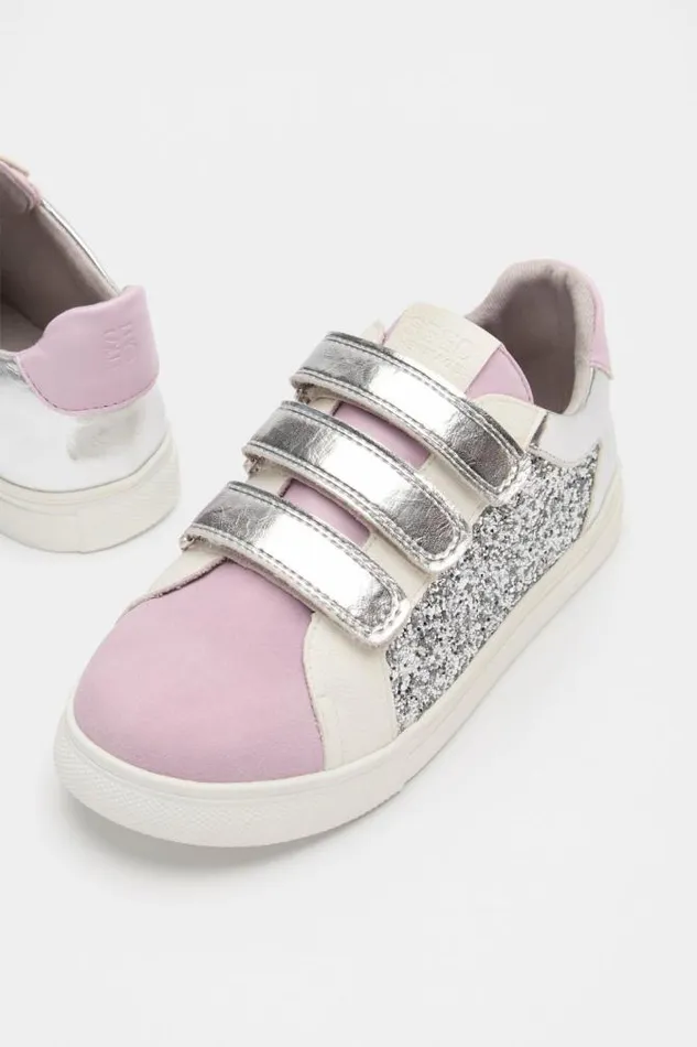 Child Sneakers and Trainers Seed Heritage Glitter Colour Block Sneaker Multi
