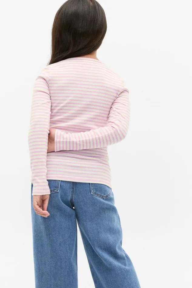 Child TShirts and Tops Seed Heritage Core Rib Tee Fairy Floss Stripe