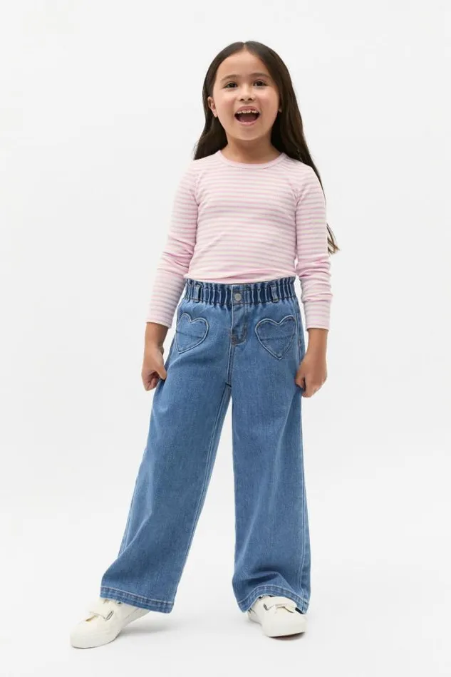 Child TShirts and Tops Seed Heritage Core Rib Tee Fairy Floss Stripe