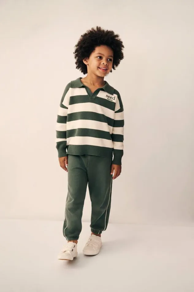 Child TShirts and Tops Seed Heritage Essential Knit Sweater Khaki
