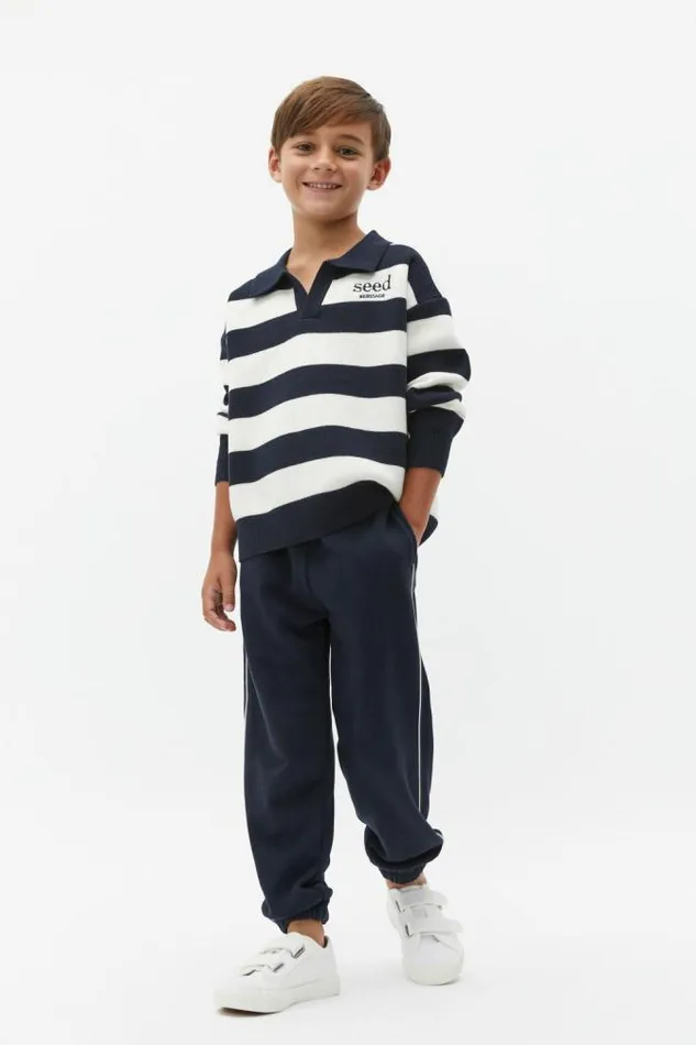 Child TShirts and Tops Seed Heritage Essential Knit Sweater Midnight Blue