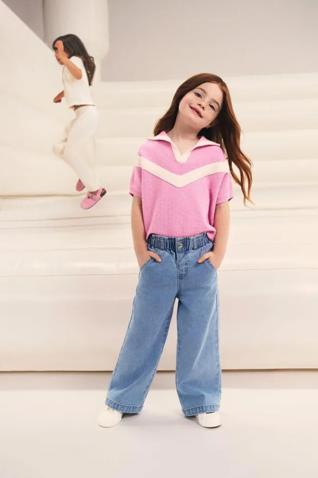 Child TShirts and Tops Seed Heritage Sporty Knit Tee Fairy Floss