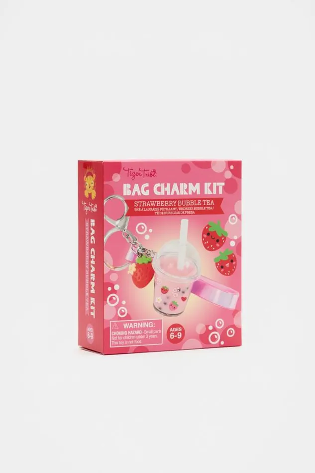 Child Toys and Books Seed Heritage Strawberry Bubble Tea Bag Charm Kit Multi
