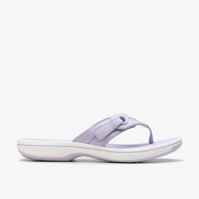 Clarks Brinkley Reyna Lavender Flip Flop Lavender Women Sliders And Flip Flops
