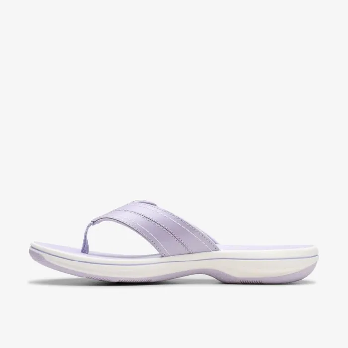 Clarks Brinkley Reyna Lavender Flip Flop Lavender Women Sliders And Flip Flops