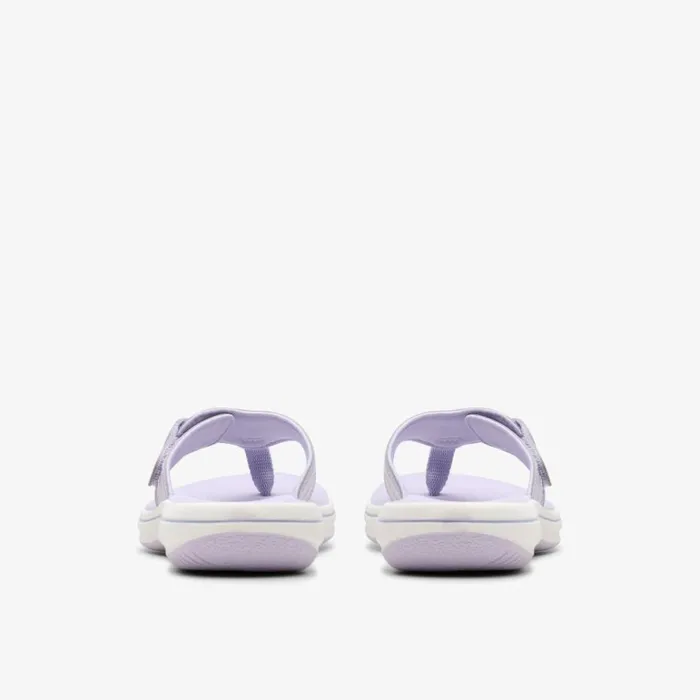 Clarks Brinkley Reyna Lavender Flip Flop Lavender Women Sliders And Flip Flops
