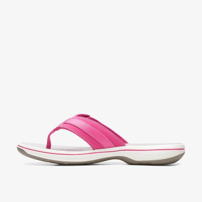 Clarks Brinkley Sea Fuchsia Flip Flop Fuchsia Women Sliders And Flip Flops