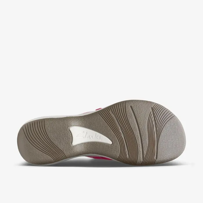 Clarks Brinkley Sea Fuchsia Flip Flop Fuchsia Women Sliders And Flip Flops