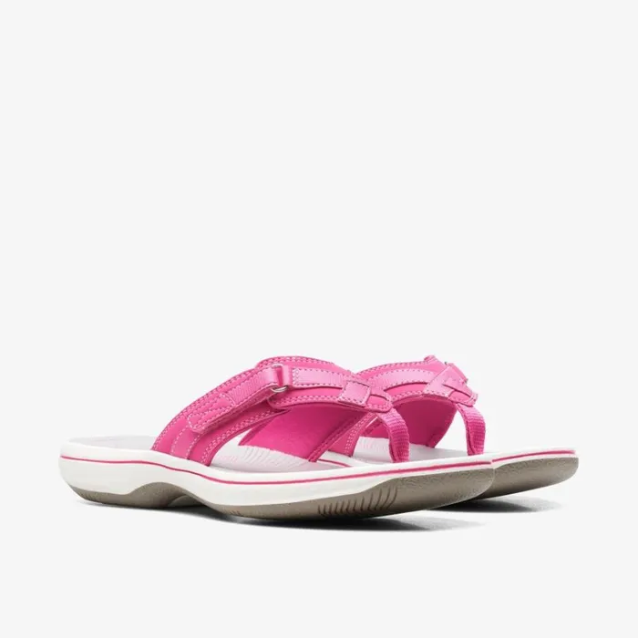 Clarks Brinkley Sea Fuchsia Flip Flop Fuchsia Women Sliders And Flip Flops