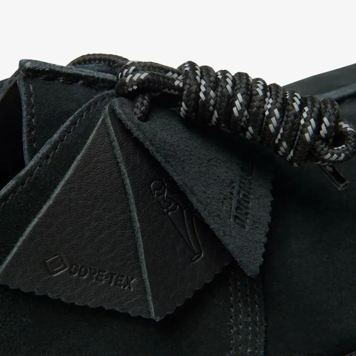 Clarks Desert Trek GORETEX Black Suede Desert Boots Black Suede Men Waterproof Shoes And Boots