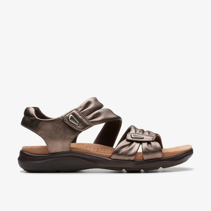 Clarks Kitly Ave Bronze Leather Flat Sandals Bronze Leather Women Wide Fit Sandals Clarks Kitly Ave Bronze Leather Flat Sandals Bronze Leather Women Wide Fit Sandals