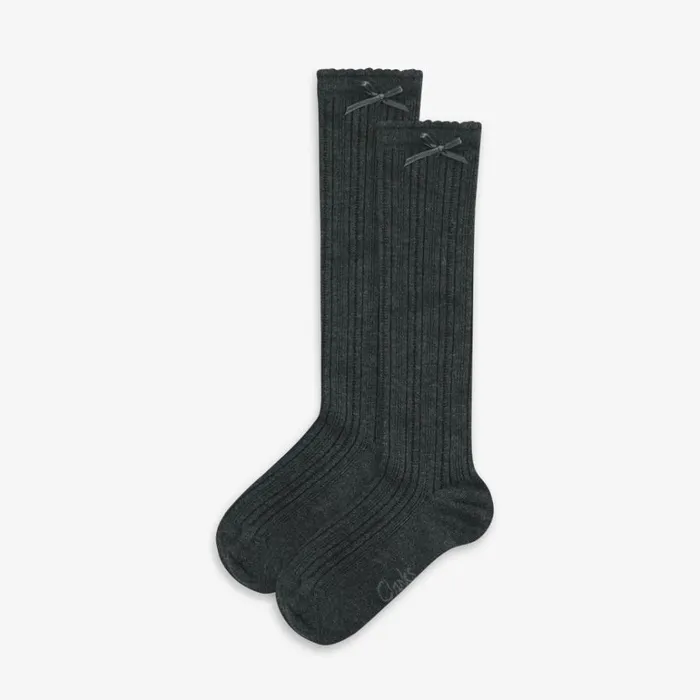 Clarks Knee High Socks 2 Pack Junior Size 710 Grey Socks Grey Kids Socks and Tights Clarks Knee High Socks 2 Pack Junior Size 710 Grey Socks Grey Kids Socks and Tights