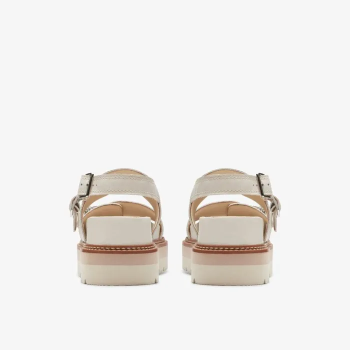 Clarks Orianna Glide Cream Interest Sandals Cream Interest Women Flat Sandals