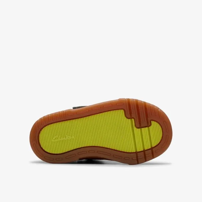 Clarks Oslo Play Toddler GreyGreen Ankle Boots Greygreen Kids Toddler Shoes