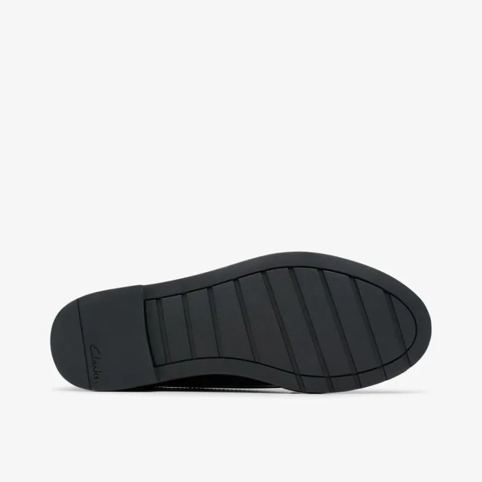 Clarks Scala Loafer Youth Black Patent Loafers Black Patent Kids School Shoes