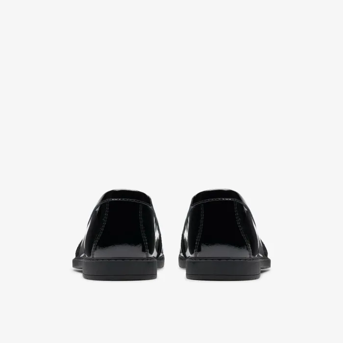 Clarks Scala Loafer Youth Black Patent Loafers Black Patent Kids School Shoes