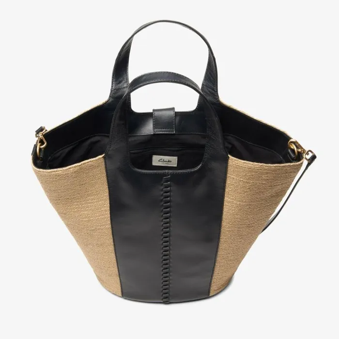 Clarks Summery Large Black Combination Tote Bag Black Combination Women Women039s Bags