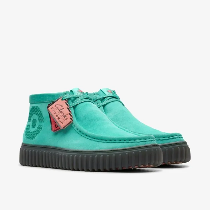 Clarks Torhill Explore Turquoise Suede Ankle Boots Turquoise Suede Women Lace Up Boots