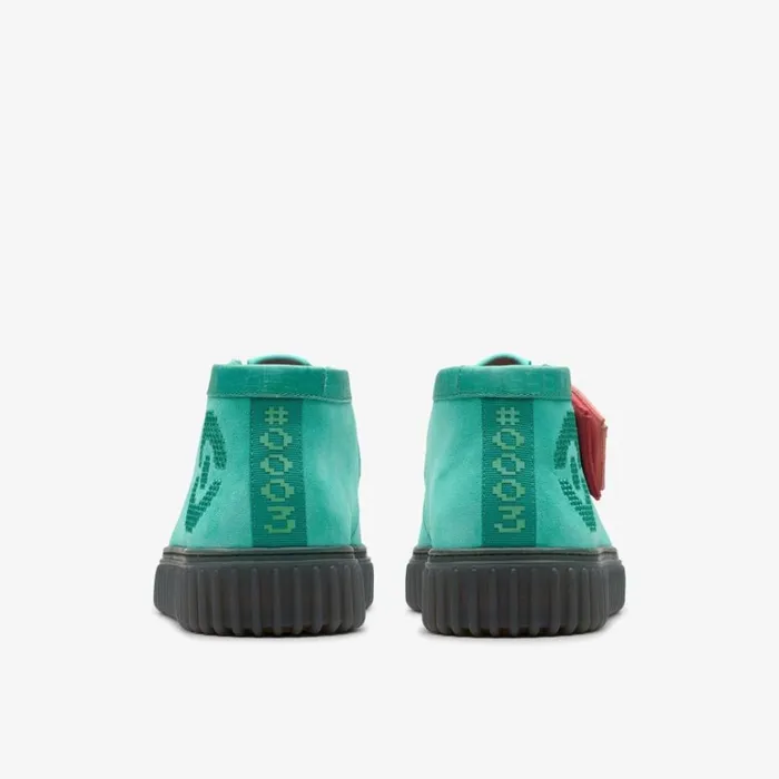 Clarks Torhill Explore Turquoise Suede Ankle Boots Turquoise Suede Women Lace Up Boots