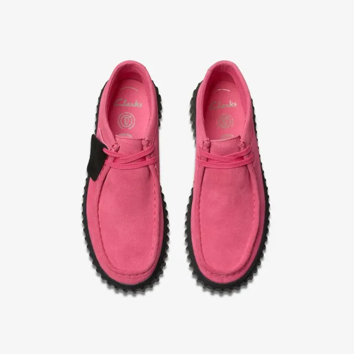 Clarks Torhill Older Fuchsia Suede Ankle Boots Fuchsia Suede Kids Boots