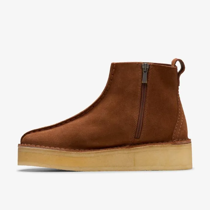 Clarks Trek Wedge Boot Mocha Bisque Suede Ankle Boots Mocha Bisque Suede Women Ankle Boots