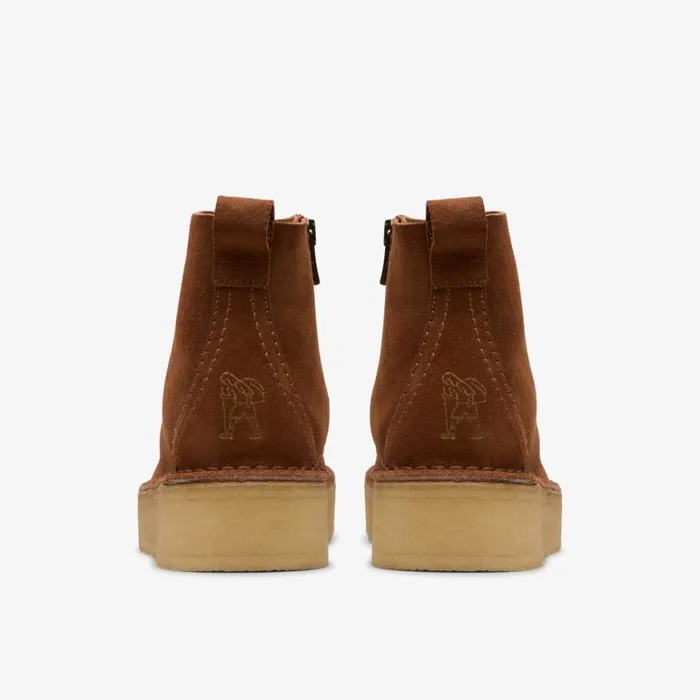 Clarks Trek Wedge Boot Mocha Bisque Suede Ankle Boots Mocha Bisque Suede Women Ankle Boots