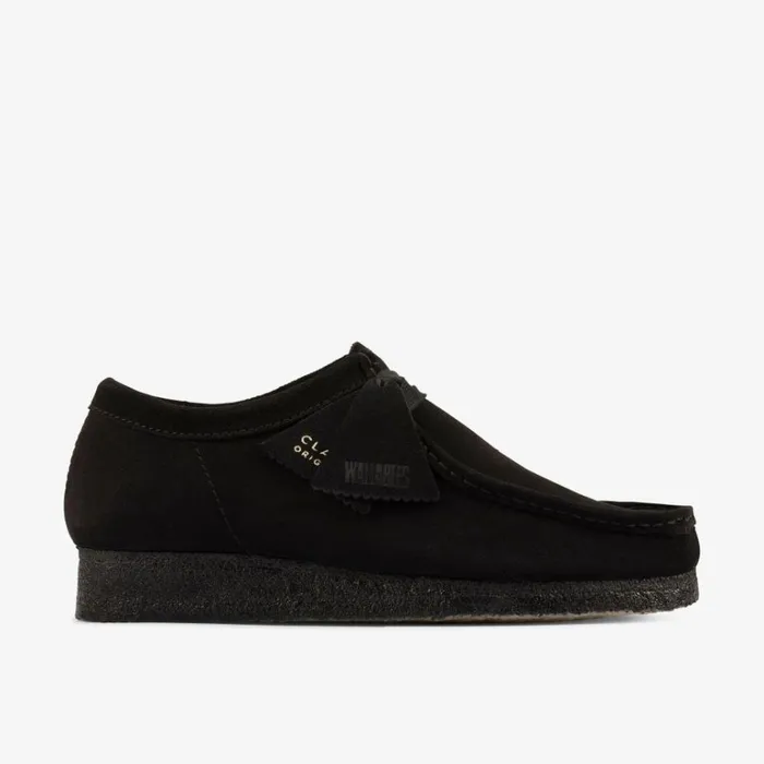Clarks Wallabee Black Suede Shoes Black Suede Women Wallabees