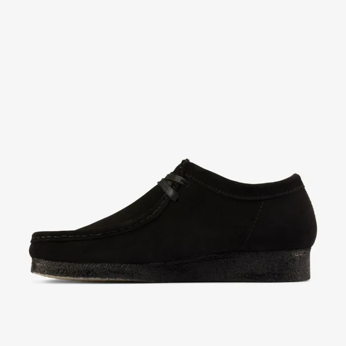 Clarks Wallabee Black Suede Shoes Black Suede Women Wallabees