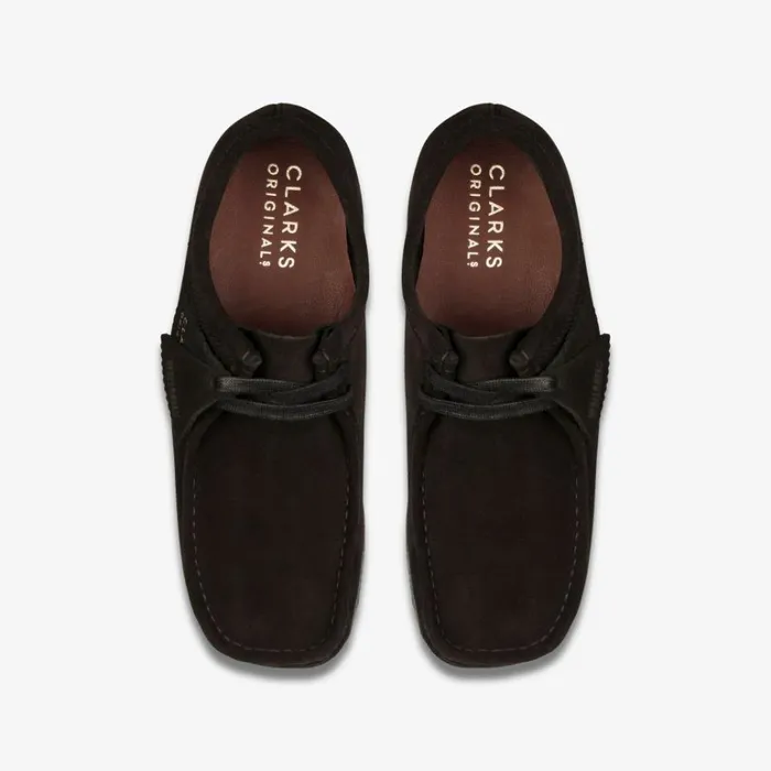 Clarks Wallabee Black Suede Shoes Black Suede Women Wallabees