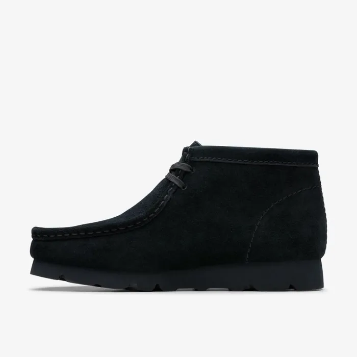 Clarks Wallabee Boot GORETEX Black Suede Wallabee Black Suede Men Waterproof Shoes And Boots