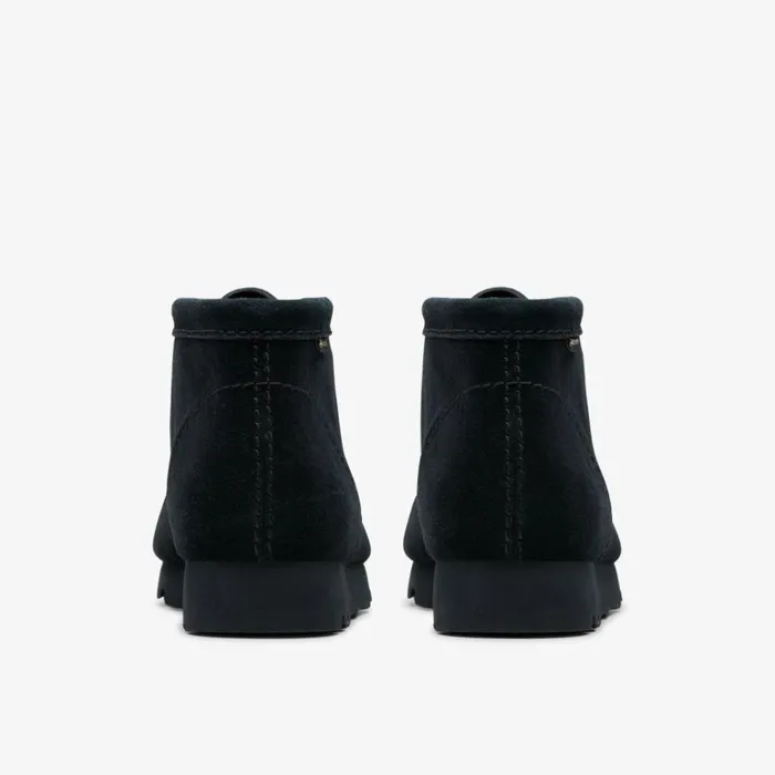 Clarks Wallabee Boot GORETEX Black Suede Wallabee Black Suede Men Waterproof Shoes And Boots