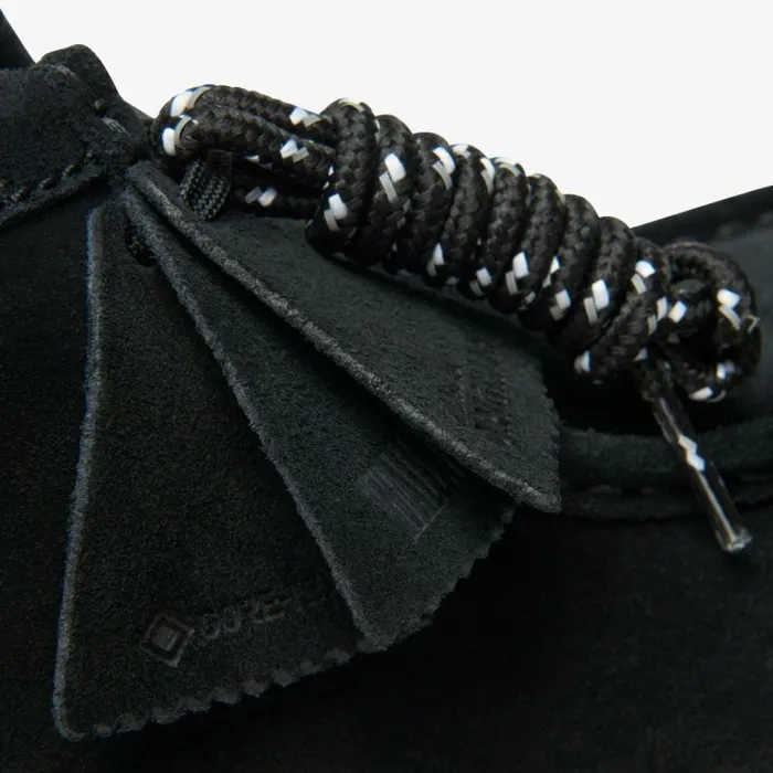 Clarks Wallabee Boot GORETEX Black Suede Wallabee Black Suede Men Waterproof Shoes And Boots
