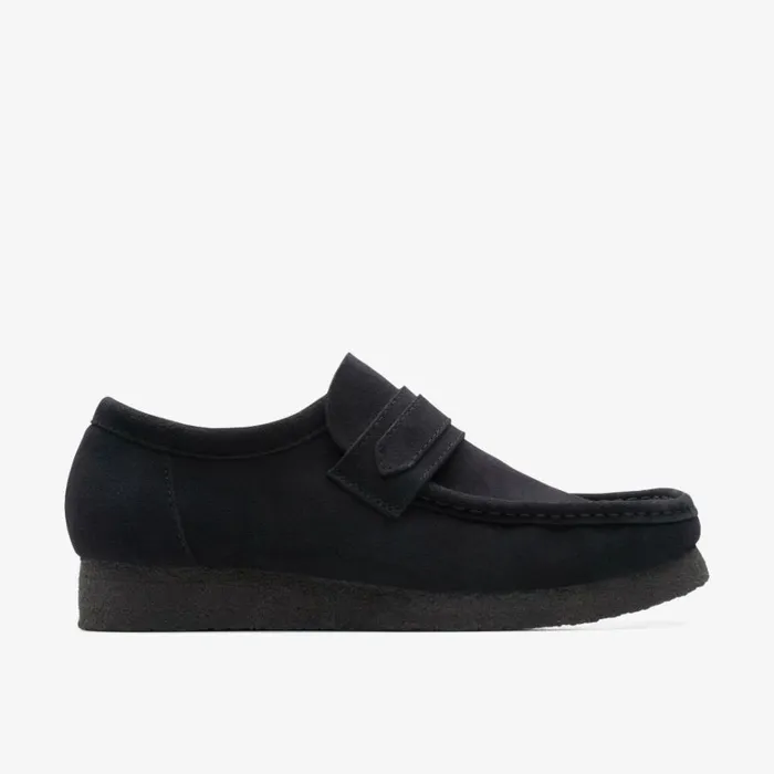 Clarks Wallabee Loafer Black Suede Shoes Black Suede Men Wallabees