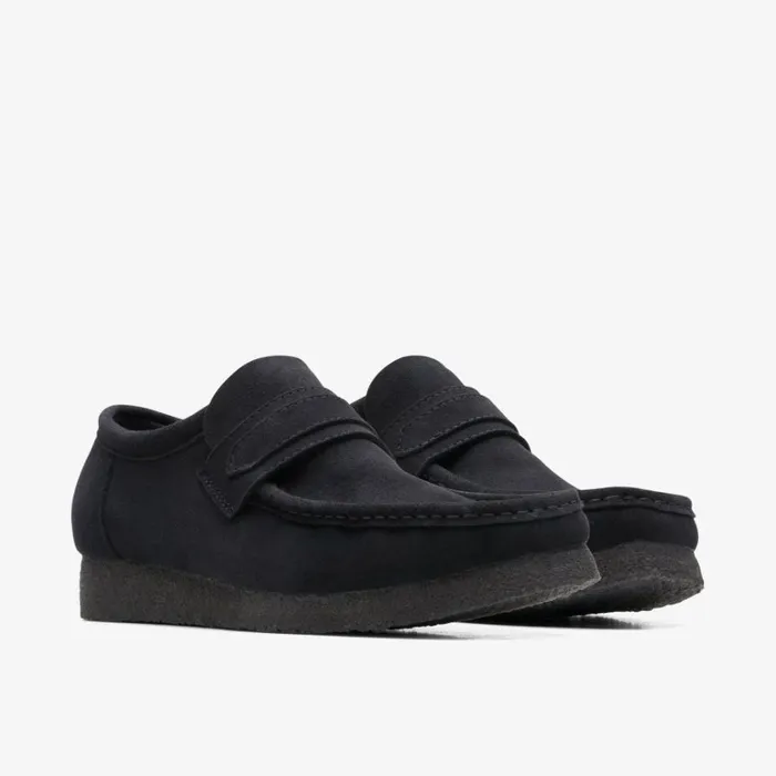 Clarks Wallabee Loafer Black Suede Shoes Black Suede Men Wallabees