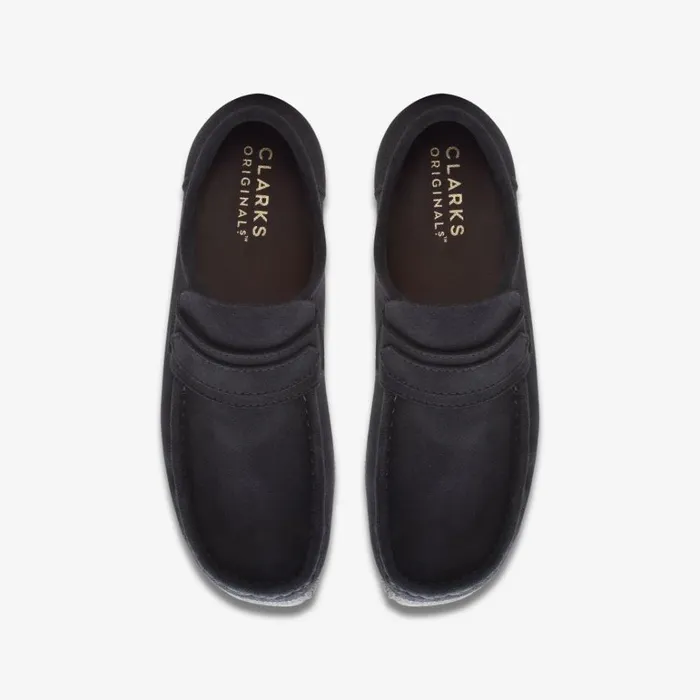 Clarks Wallabee Loafer Black Suede Shoes Black Suede Men Wallabees