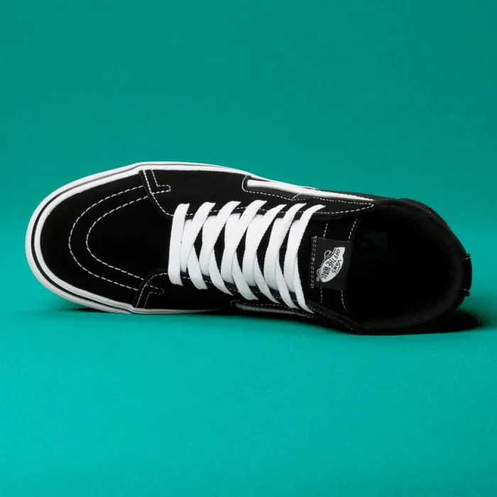Classics Shoes ComfyCush Sk8Hi BlackTrue White 8211 Vans Men Classics Shoes ComfyCush Sk8Hi BlackTrue White 8211 Vans Men