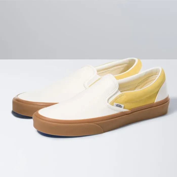 Classics Shoes Gum Classic SlipOn MarshmallowCream Gold 8211 Vans MenWomen