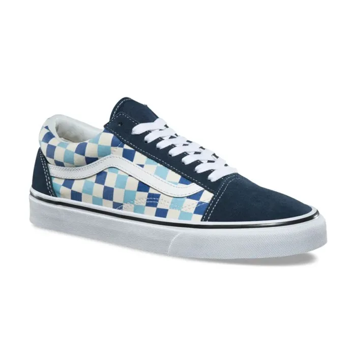 Classics Shoes MenWomen Vans Checkerboard Old Skool Blue TopazBlue Classics Shoes MenWomen Vans Checkerboard Old Skool Blue TopazBlue