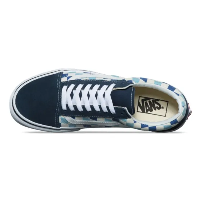 Classics Shoes MenWomen Vans Checkerboard Old Skool Blue TopazBlue Classics Shoes MenWomen Vans Checkerboard Old Skool Blue TopazBlue