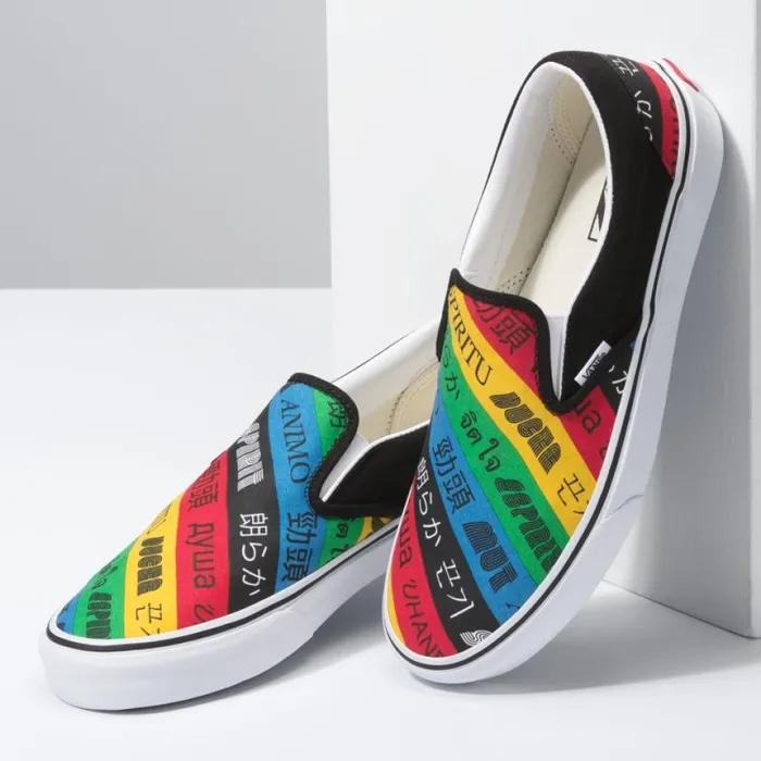 Classics Shoes Spirit SlipOn MultiTrue White 8211 Vans Men Classics Shoes Spirit SlipOn MultiTrue White 8211 Vans Men