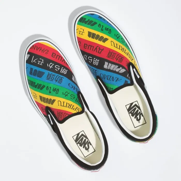 Classics Shoes Spirit SlipOn MultiTrue White 8211 Vans Men Classics Shoes Spirit SlipOn MultiTrue White 8211 Vans Men