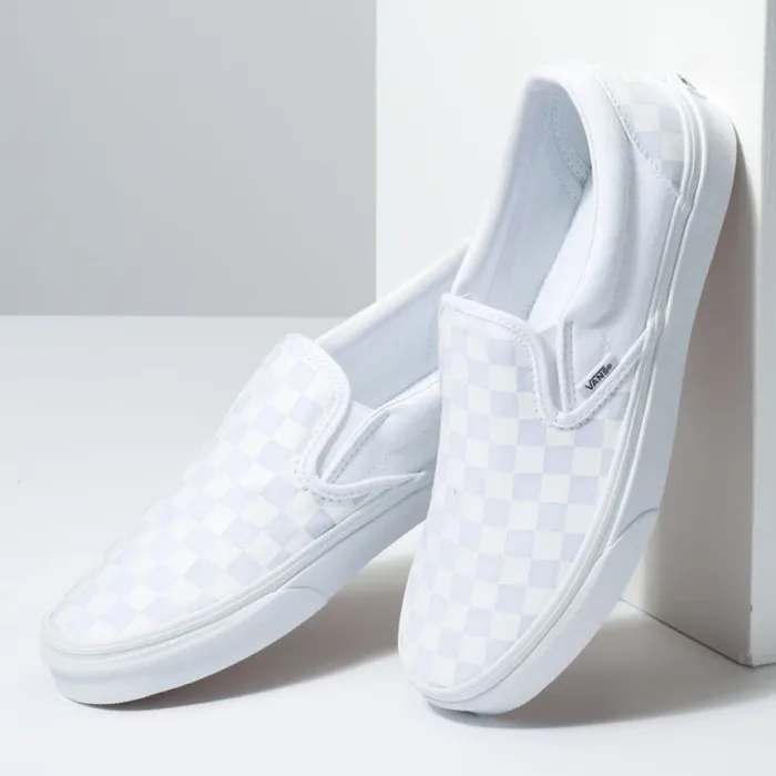 Classics Shoes Vans Men Checkerboard SlipOn True WhiteTrue White Classics Shoes Vans Men Checkerboard SlipOn True WhiteTrue White