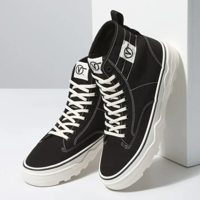 Classics Shoes Vans MenWomen Canvas Sentry WC BlackMarshmallow
