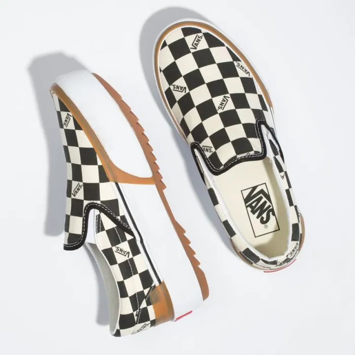 Classics Shoes Vans Women Checkerboard SlipOn Stacked MultiTrue White Classics Shoes Vans Women Checkerboard SlipOn Stacked MultiTrue White