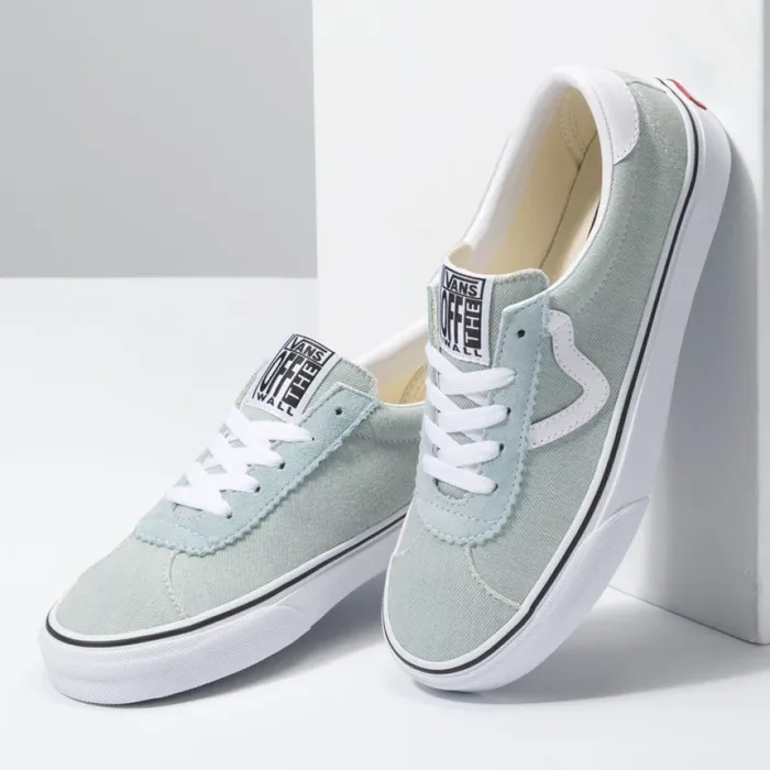 Classics Shoes Women Vans DenimSport WashedTrue White Classics Shoes Women Vans DenimSport WashedTrue White