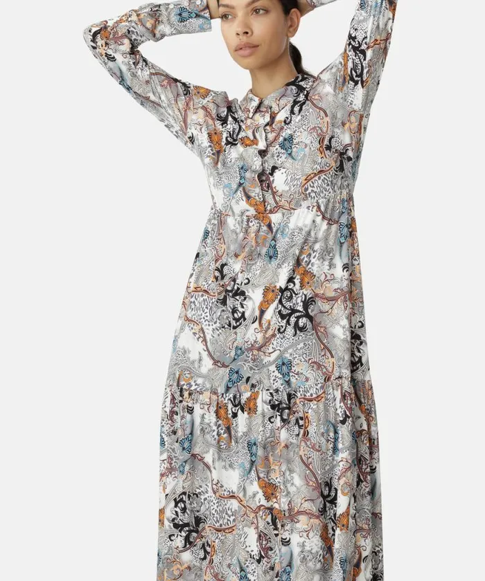 Clothing Ilse Jacobsen Dresses Short Midi Dress 8211 White Clothing Ilse Jacobsen Dresses Short Midi Dress 8211 White