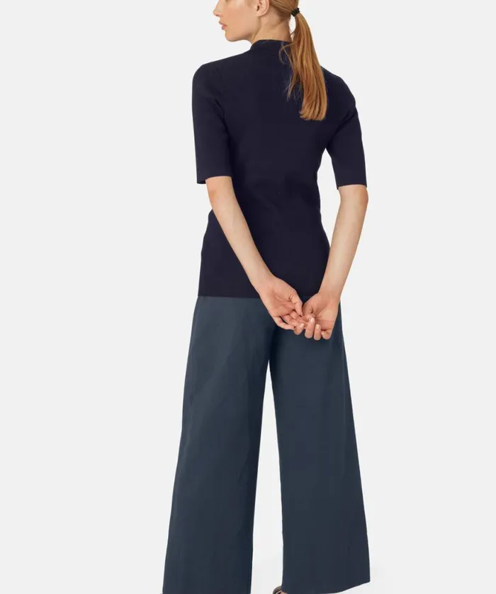 Clothing Ilse Jacobsen Knitwear Polo 8211 Dark Indigo Clothing Ilse Jacobsen Knitwear Polo 8211 Dark Indigo