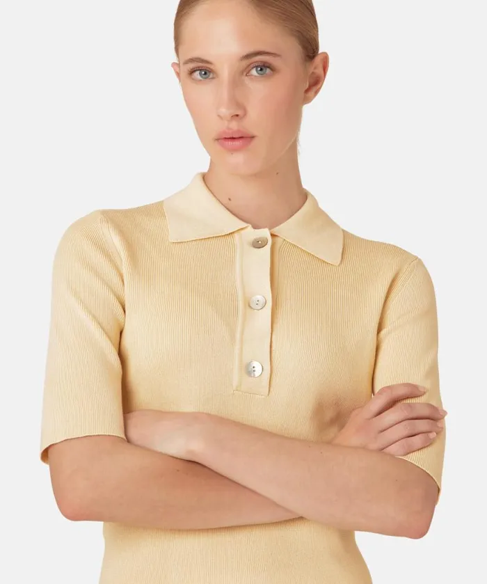 Clothing Ilse Jacobsen Knitwear Polo 8211 Double Cream Clothing Ilse Jacobsen Knitwear Polo 8211 Double Cream