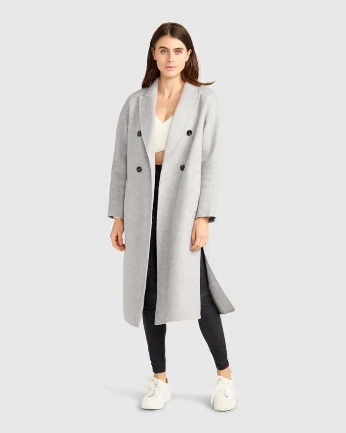 Coats and Jackets Belle and Bloom Women Guestlist Oversized Double Breasted Coat 8211 Grey Marle Coats and Jackets Belle and Bloom Women Guestlist Oversized Double Breasted Coat 8211 Grey Marle