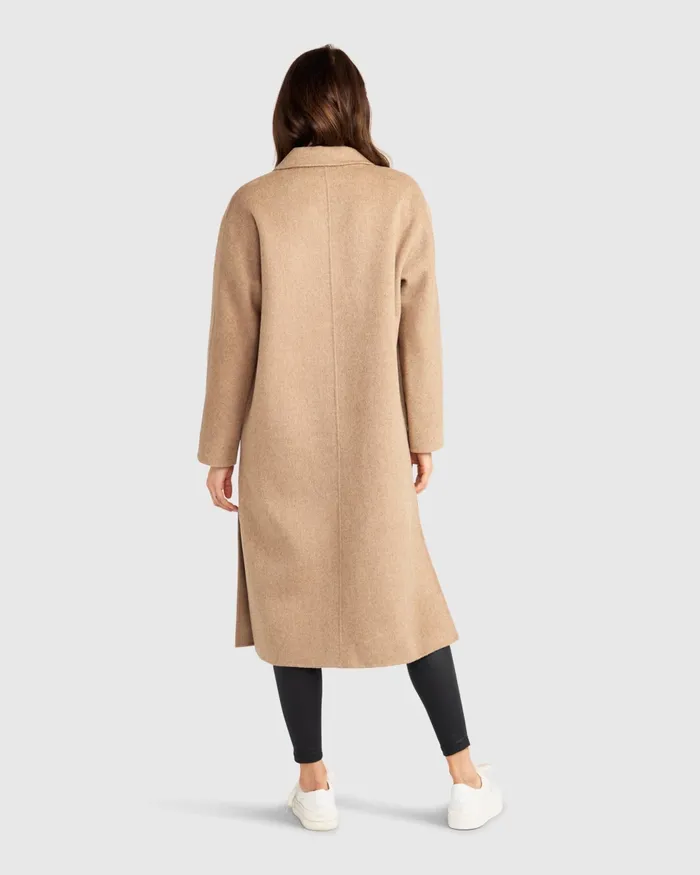 Coats and Jackets Guestlist Oversized Double Breasted Coat 8211 Oat 8211 Belle and Bloom Women